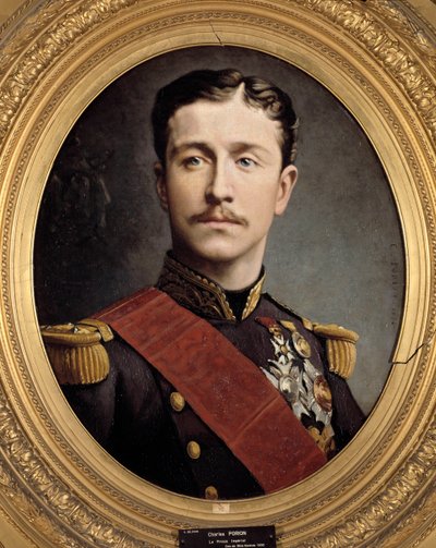 Porträt von Prinz Imperial Eugene Louis Napoleon (1856 - 1879), Sohn von Napoleon III. Gemälde von Charles Porion (19. Jahrhundert) von Charles Porion