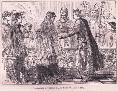 Heirat von Heinrich I. und Mathilde 1102 n. Chr. von Charles Ricketts