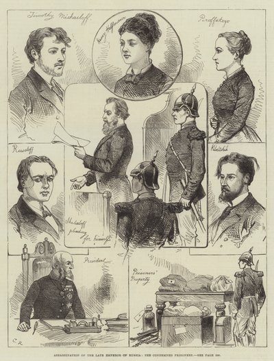 Ermordung des verstorbenen Kaisers von Russland, die verurteilten Gefangenen von Sir John Charles Robinson