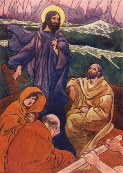 Daraufhin duckten sich die Jünger auf den Boden des Bootes von Charles Robinson