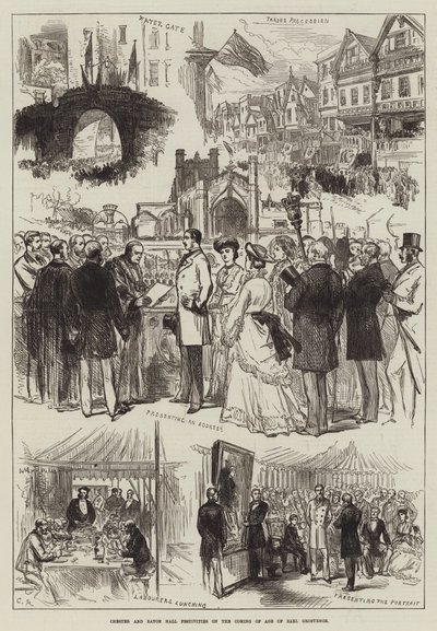 Chester und Eton Hall Festlichkeiten zum Volljährigkeitsfest von Earl Grosvenor von Sir John Charles Robinson
