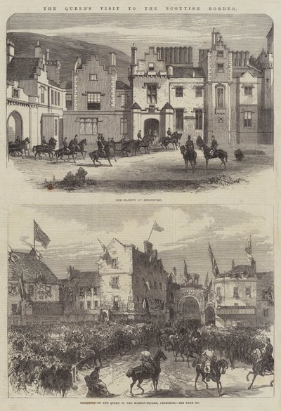 Der Besuch der Königin an der schottischen Grenze von Sir John Charles Robinson