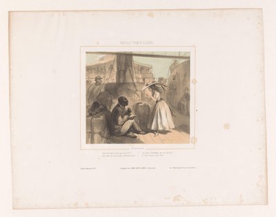 Onkel Tom im Gespräch mit Eva von Charles Rochussen