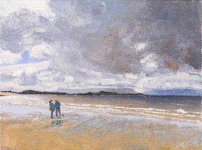 Zwei Figuren, 2017 von Charles Simpson