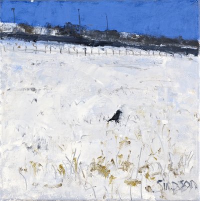 Winterkrähe, 2011 von Charles Simpson