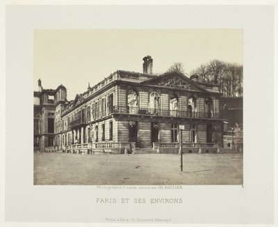 Palais de Saint-Cloud, aus der Serie "Paris et ses environs" von Charles Soulier