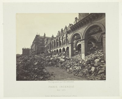 Brand in Paris (Finanzministerium) von Charles Soulier