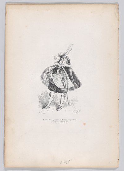 Er hat jeden von ihnen, wie sie in den Zeitschriften der schönen Künste sagen, aus Scen..., ca. 1837-47 von Charles Tamisier