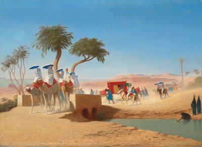 Die Kaiserin Eugenie besucht die Pyramiden von Charles Theodore Frere