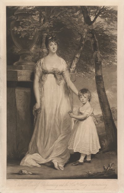 Charlotte Gräfin Cholmondeley und ihr Sohn der Ehrenwerte Henry Cholmondeley von Charles Turner