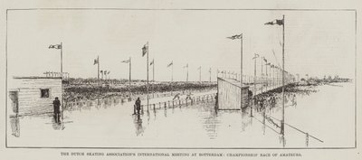 Das internationale Treffen des niederländischen Eislaufverbandes in Rotterdam, Meisterschaftsrennen der Amateure von Charles Whymper
