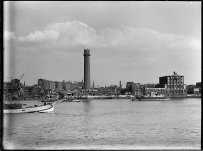Schrotturm und Bleiarbeiten, Belvedere Road, Lambeth, Greater London Authority von Charles William Prickett