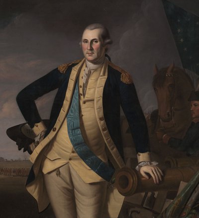 George Washington in der Schlacht von Princeton von Charles Willson (and workshop) Peale