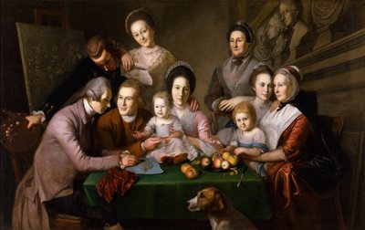 Die Peale-Familie, ca. 1771-73 von Charles Willson Peale