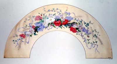 Entwurf für einen Fächer von Charlotte James