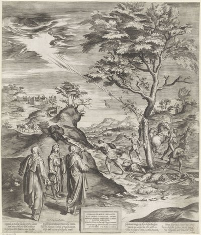 Hl. Philippus Benizi von den Serviten bestraft die Gotteslästerer von Cherubino Alberti