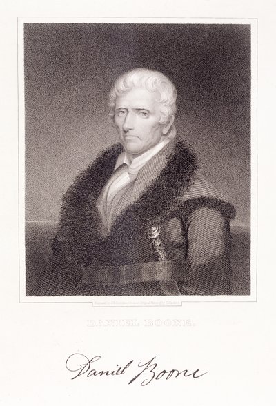 Daniel Boone (1736-1813) graviert von James Barton Longacre (1794-1869) von Chester Harding