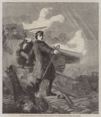 Tapfere Tat von Kommandant W. N. Hewett vor Sewastopol von Chevalier Louis William Desanges