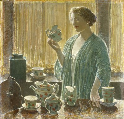Erdbeer-Teeset von Childe Frederick Hassam