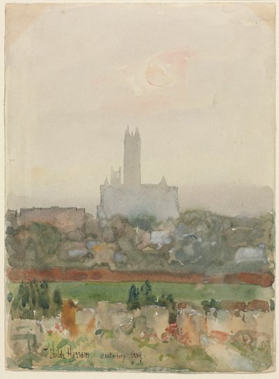 Canterbury Cathedral recto, 1889 von Childe Hassam