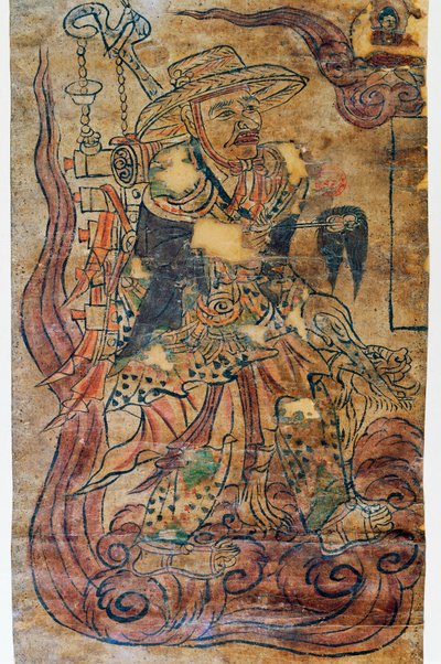 Pilgermönch, Miniatur, Dunhuang, chinesische Zivilisation, 9. Jahrhundert von Chinese School