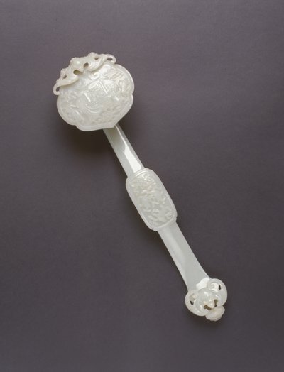 Ruyi-Zepter (Celadon-Stein) von Chinese School