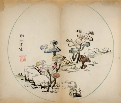 Zehn Bambus-Studio-Drucke, 1643 von Chinese School