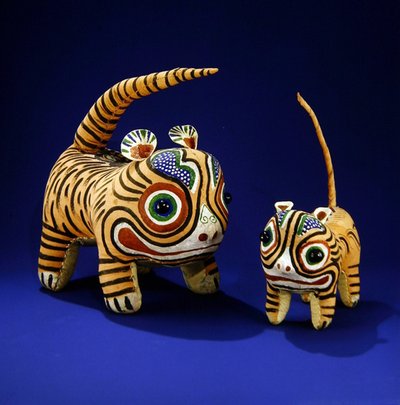 Tiger (bemalte Leinwand) von Ching Period Chinese School