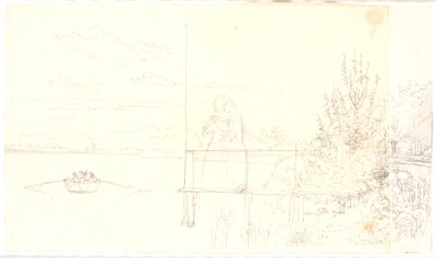 Aussicht von der Dosseringen bei Sortedamssøen Richtung Nørrebro von Christen Købke