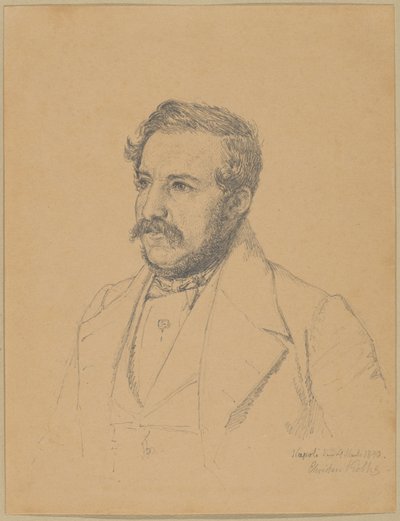 Porträt von Christophe Louis Engelhard Dalgas von Christen Købke