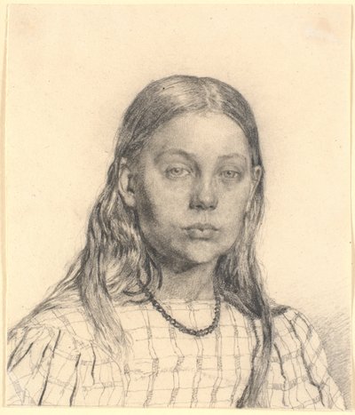 Junges Mädchen. Brustbild von Christen Købke