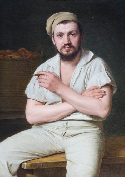 Porträt von Wilhelm Bendz, um 1830 von Christen Schjellerup Kobke