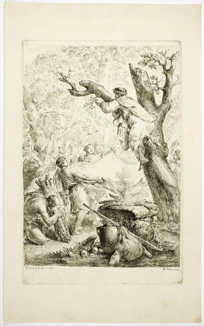 Szene aus Plinius von Christian Bernhard Rode