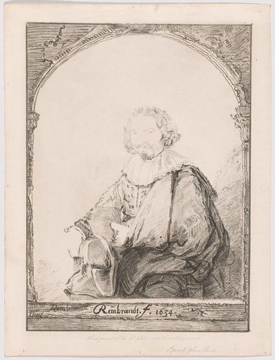 Porträt eines Mannes in einem Sessel, aus Collection d