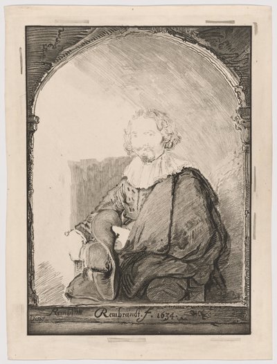 Porträt eines Mannes in einem Sessel, aus Collection d