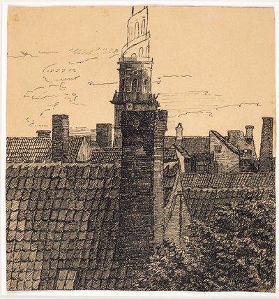 Aussicht über Dächer zur Erlöserkirche von Christian Kongstad Petersen