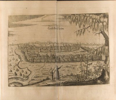 Kasan Illustration aus Reisen zum Großfürsten von Moskau und zum König von Persien von Adam Olearius von Christian Lorenzen Rothgiesser