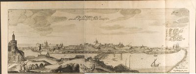 Narva Illustration aus Reisen zum Großherzog von Moskau und dem König von Persien von Adam Olear von Christian Lorenzen Rothgiesser