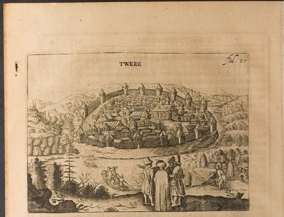 Twer Illustration aus Reisen zum Großherzog von Moskau und zum König von Persien von Adam Olearius von Christian Lorenzen Rothgiesser