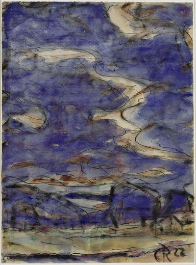 Landschaft mit Wolken von Christian Rohlfs