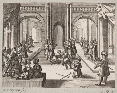 Illustration zu Adam Olearius, „Persianischer Rosenthal von einem Sinnreichen Poeten Schich Saadi […]“, Schleswig 1660 von Christian Rothgiesser