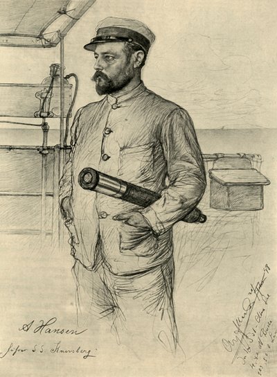 A. Hansen, erster Offizier auf der 