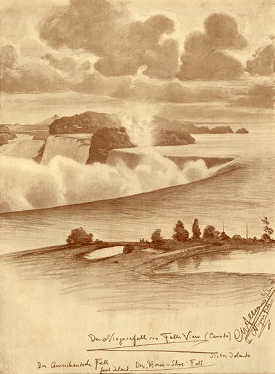 Niagarafälle von Falls View, Kanada, 1898 von Christian Wilhelm Allers