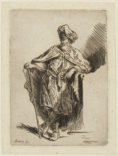 Stehende Orientale von Christian Wilhelm Ernst Dietrich