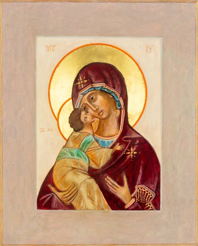 Madonna und Kind Ikone, 2012 von Christine Hales
