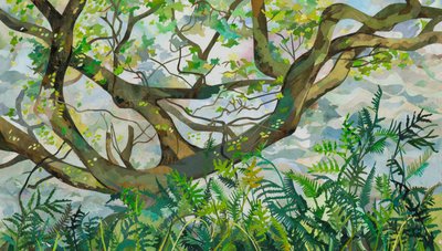 Baum mit Farnen SeaToller, 2025 von Christine McKechnie