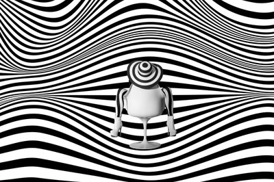 Stilvolle Op-Art-Frau von Christine von Diepenbroek