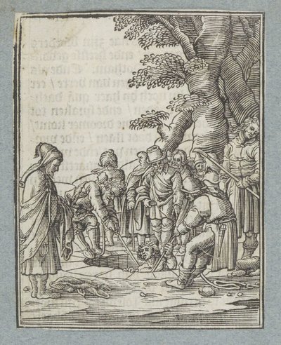 Josef wird von seinen Brüdern aus dem Brunnen gezogen von Christoffel van Sichem (II)
