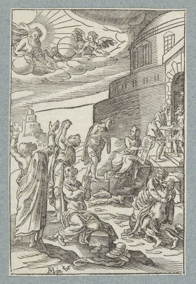 Vergib uns unsere Schuld, wie auch wir vergeben haben, wer uns etwas schuldig war von Christoffel van Sichem (II)