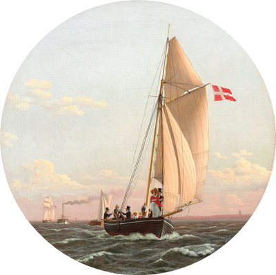 Eine Seefahrt nach Charlottenlund von Christoffer Wilhelm Eckersberg